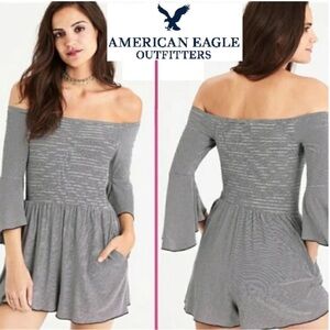 American Eagle outfitters women’s off the shoulder romper size large soft & sexy